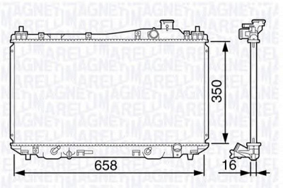 MAGNETI MARELLI 350213132900 -  Радиатор, охлаждение двигателя